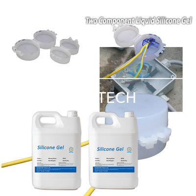 high temperature electrical insulation Clear Hard waterproof cable junction box silicoen gel