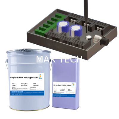 High Thermal Conductivity White PU Potting Adhesive for PCB/LED - Waterproof, Shockproof, Fast Curing Sealant